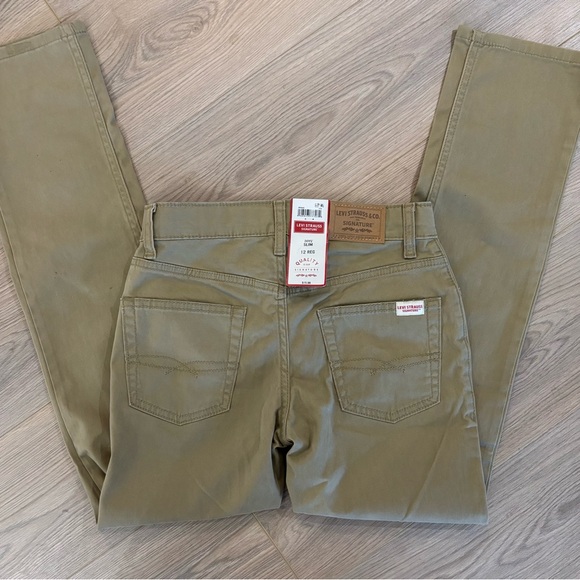 Levi's Boys' Slim Straight Pants - Khaki/Tan - Picture 2 of 6
